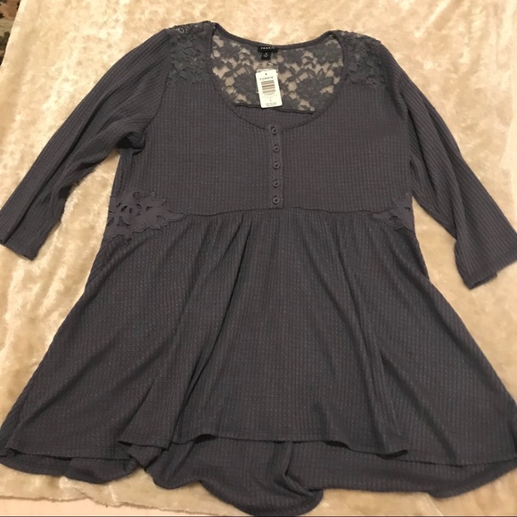 torrid Tops - Torrid waffle knit blouse